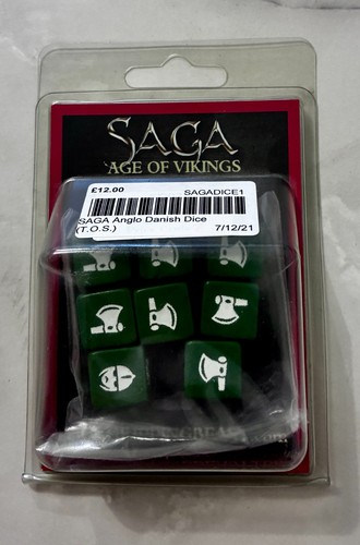 Saga dice set for - for, anglo