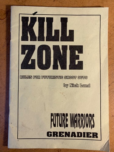 Wargames rules kill - zone,